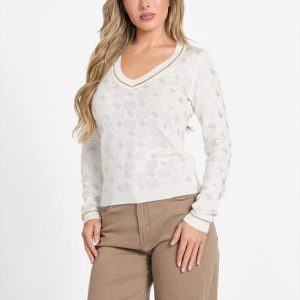 Rosie Quattro G Sweater - White