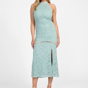 Liza Lace Maxi Dress - Blue