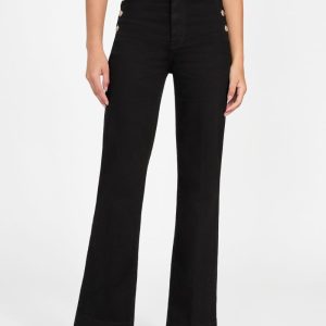 Eco Faye Sailor Flared Jeans - Black