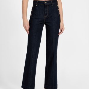 Eco Faye Sailor Flared Jeans - Blue