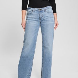 Eco Low-Rise Slouchy Jeans - Blue