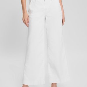 Eco Zoya Cropped Wide Jeans - White
