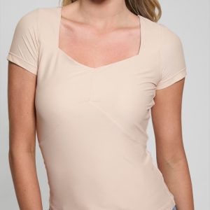 Abby Second-Skin Top - Beige