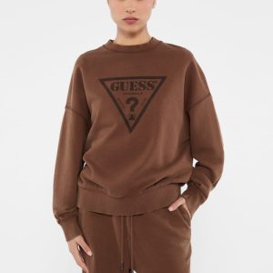 GUESS Originals Eco Triangle Sweatshirt - Brown