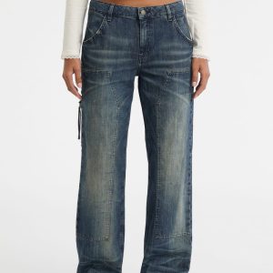 GUESS Originals Zip Carpenter Jeans - Blue