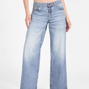 Eco Low-Rise Baggy Jeans - Blue