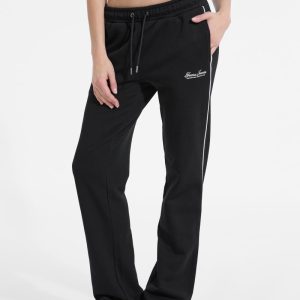 Embroidered Active Sweatpants - Black