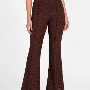 Eco Naleny Textured Pants - Brown