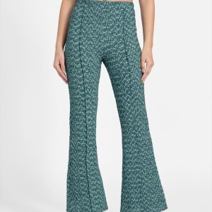 Eco Naleny Textured Pants - Green