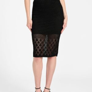Raquel Midi Skirt - Black