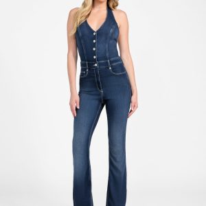 Eco Betsy Denim Jumpsuit - Blue