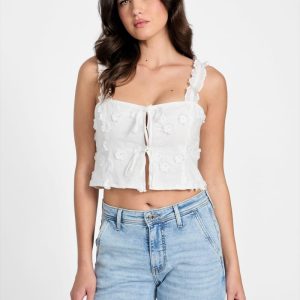 Zurey Floral Top - White