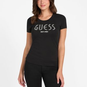 Eco Crewneck Signature Tee - Black