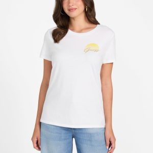 Eco GUESS Sunny Tee - White