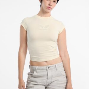 Eco GUESS Originals Vintage Wing Tee - White