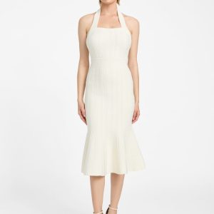 Sofie Halter Dress - Off-white