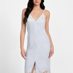 Aria Maxi Denim Dress - Blue