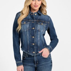 Eco Annalise Denim Shacket - Blue