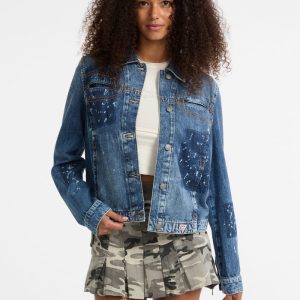 GUESS Originals Harrington Denim Jacket - Blue