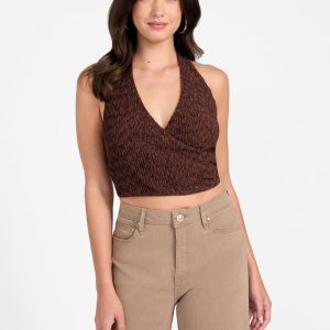Naleny Halter Top - Brown