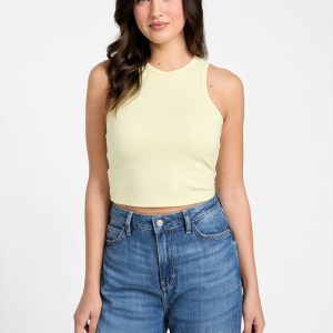 Eco Minka Racerback Ribbed Tank - Yellow