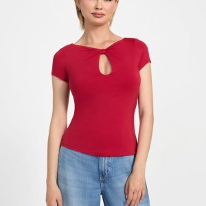 Eco Joey Cutout Top - Red