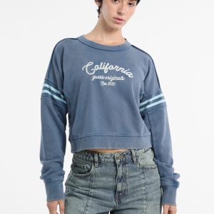 GUESS Originals Cropped Sweatshirt - Blue