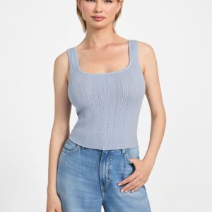 Eco Lyla Sweater Tank Top - Blue