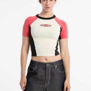 GUESS Originals Eco Fitted Racing Sweater Top - MultipleColors