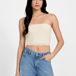Eco Luca Strapless Tube Top - Off-white