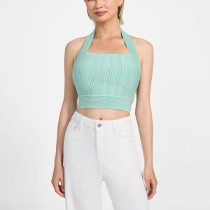 Sofie Halter Strap Top - Green