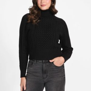 Eco Yuki Fisherman Sweater - Black