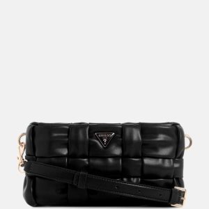 Marion Woven Mini Crossbody - Black