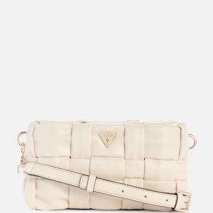 Marion Woven Mini Crossbody - White