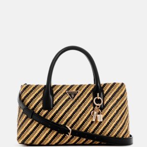 Simona Straw Small Satchel - Blue
