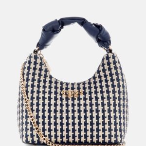 Mirema Woven Small Hobo Bag - Blue