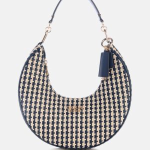 Mirema Woven Hobo Shoulder Bag - Blue