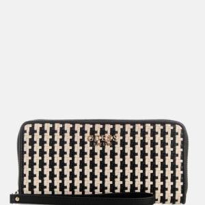Mirema Large Zip-Around Wallet - Black