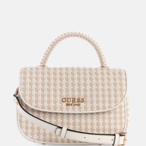 Mirema Woven Top-Handle Bag - White