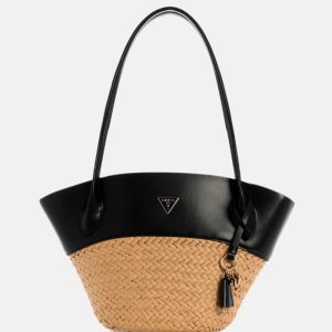 Venere Large Woven Tote - Blue