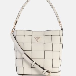 Maylee Woven Bucket Bag - Off-white