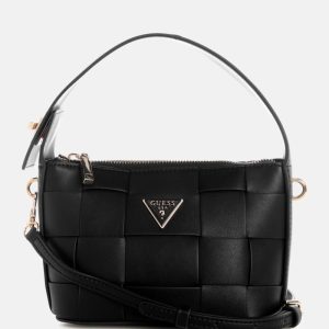 Maylee Woven Mini Hobo Bag - Black
