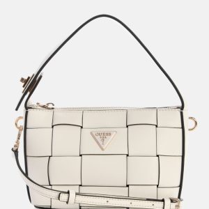 Maylee Woven Mini Hobo Bag - Off-white