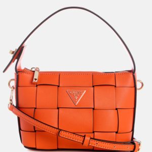Maylee Woven Mini Hobo Bag - Orange