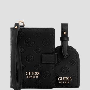 Wilder Passport Case and Luggage Tag Box Set - Black