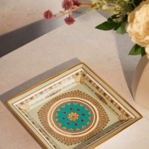 Porcelain Square Plate - Blue