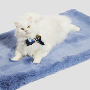 Faux-Fur Pet Carpet - Blue