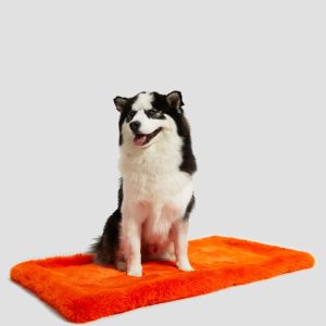 Faux-Fur Pet Carpet - Orange