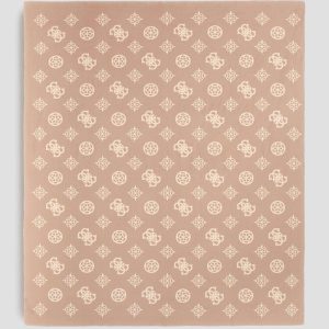Fleece Peony Blanket - Neutral