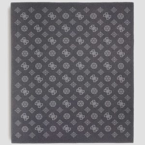 Fleece Peony Blanket - Black